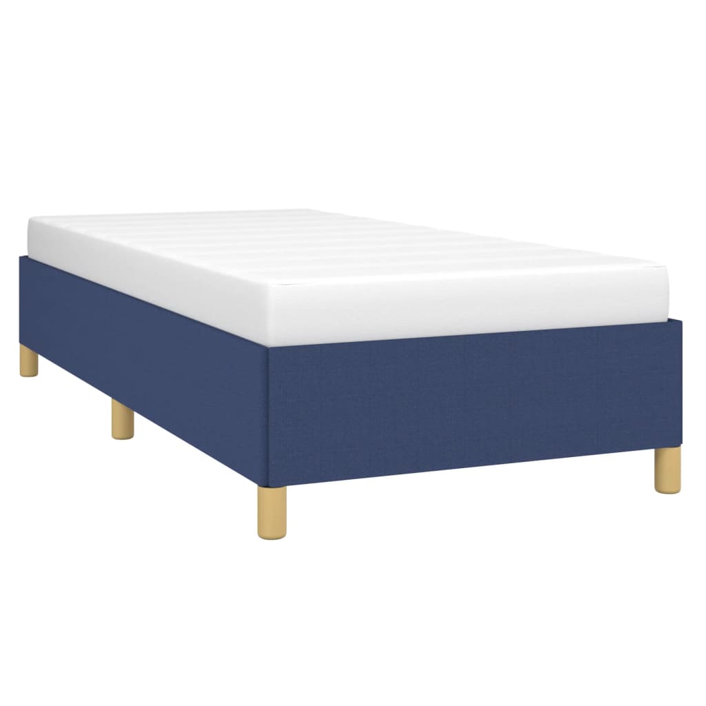 Bedframe stof blauw 90x200 cm