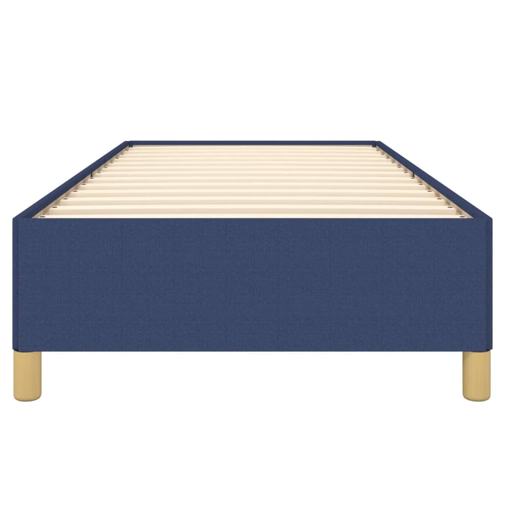 Bedframe stof blauw 90x200 cm