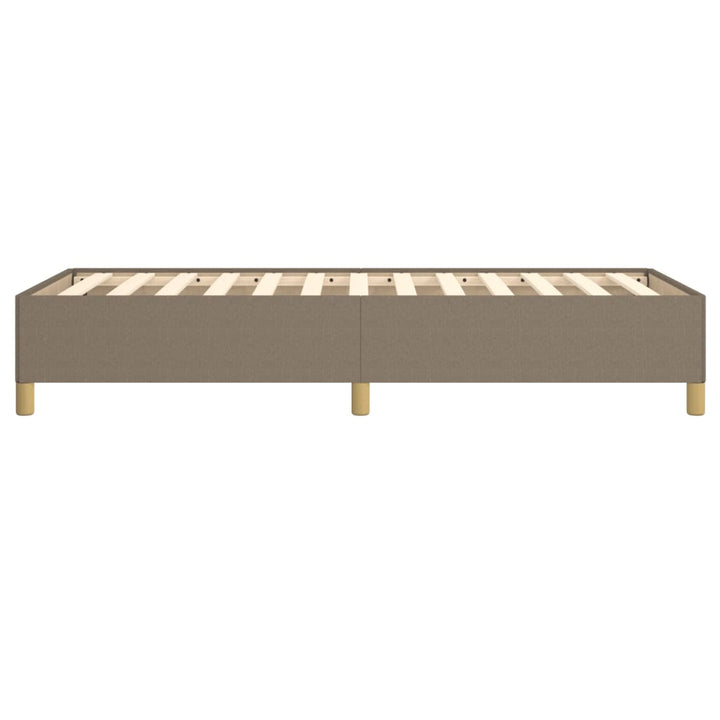 Bedframe stof taupe 100x200 cm