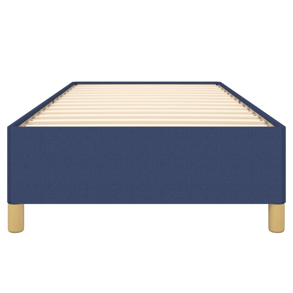 Bedframe stof blauw 100x200 cm