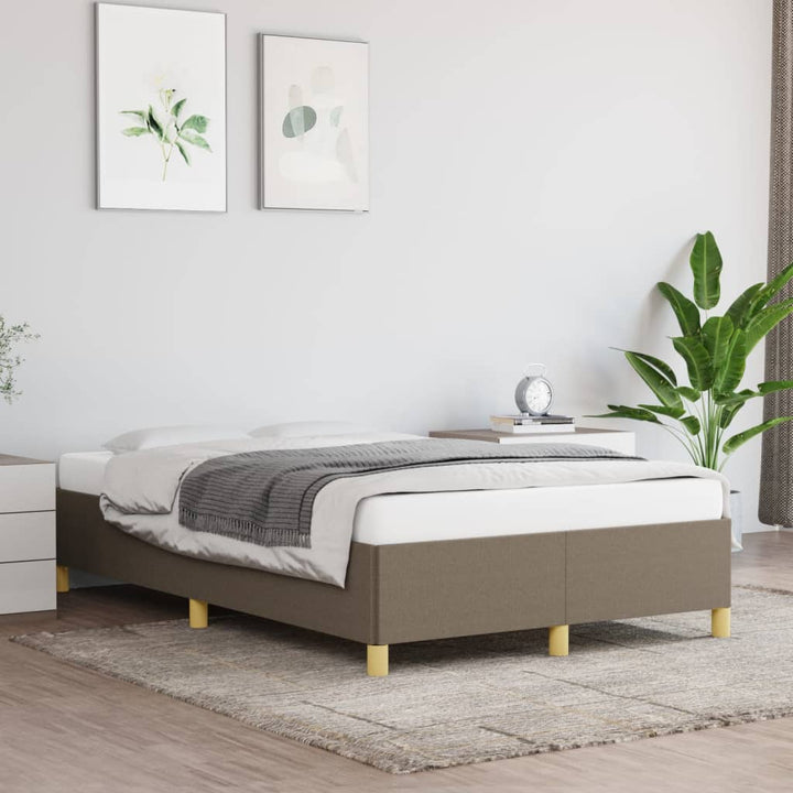 Bedframe stof taupe 120x200 cm