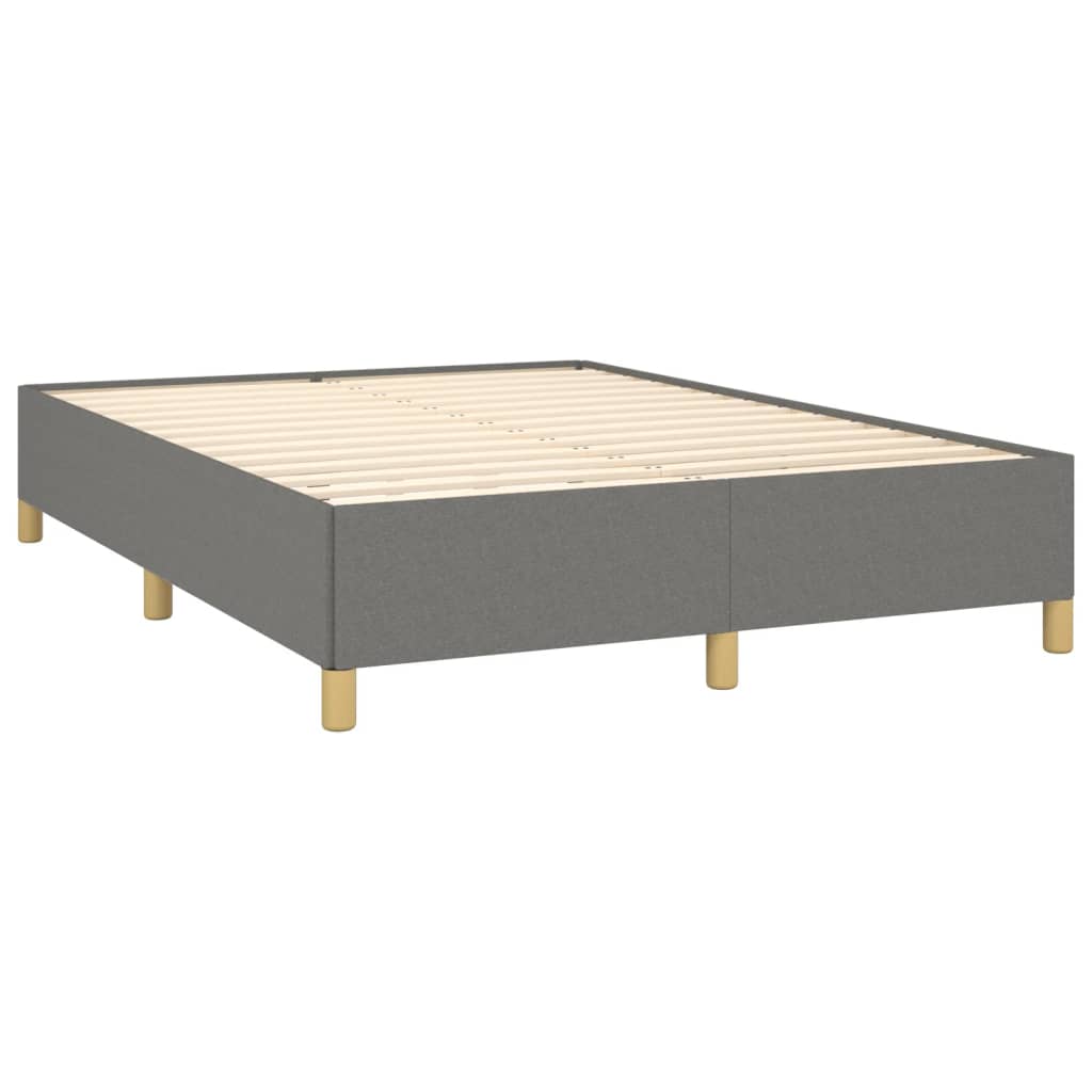 Bedframe stof donkergrijs 140x190 cm