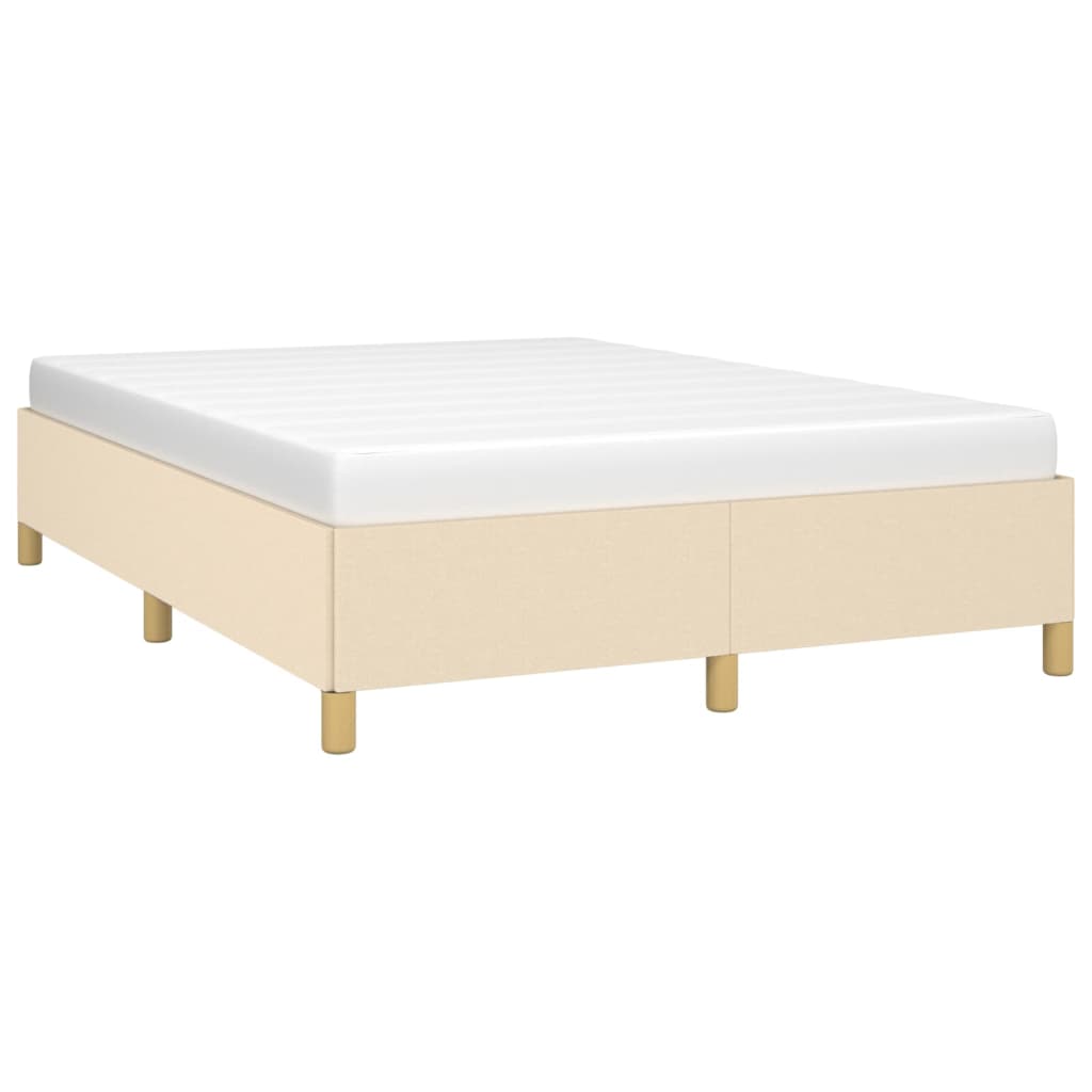 Bedframe stof crèmekleurig 140x190 cm