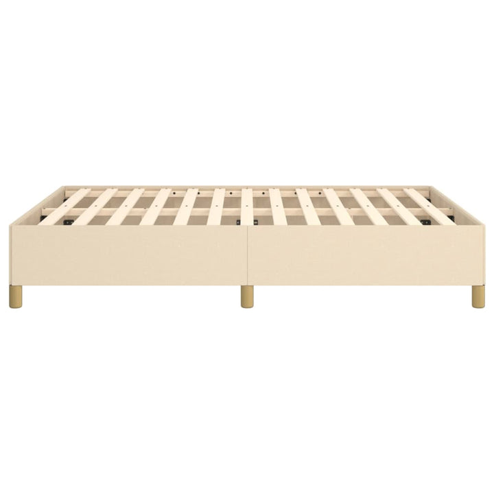 Bedframe stof crèmekleurig 140x190 cm