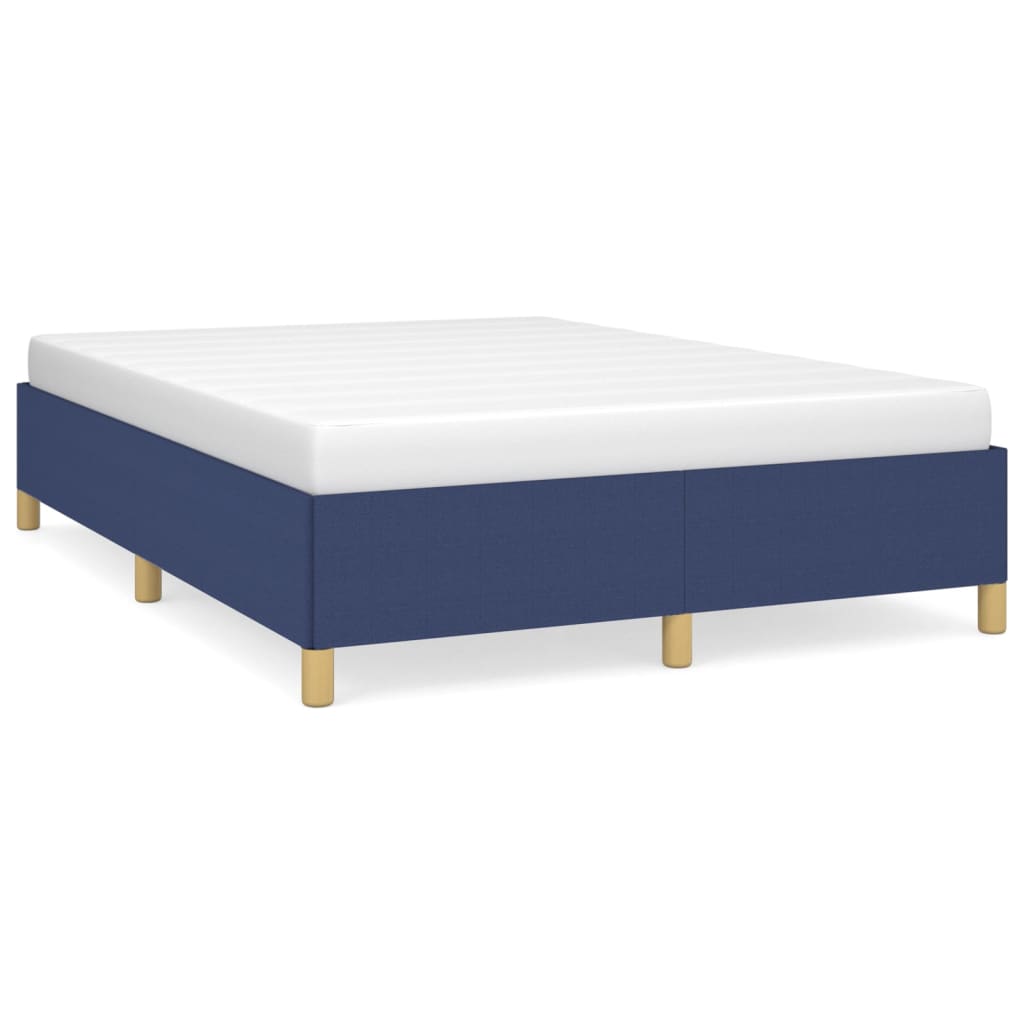 Bedframe stof blauw 140x190 cm