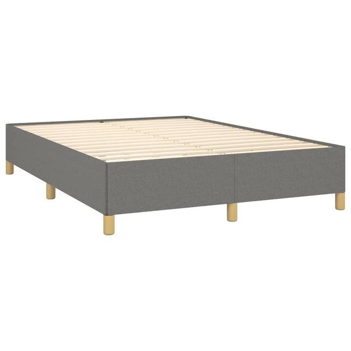 Bedframe stof donkergrijs 140x200 cm