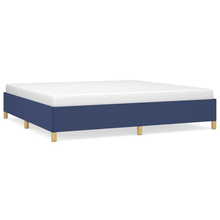 Bedframe stof blauw 200x200 cm