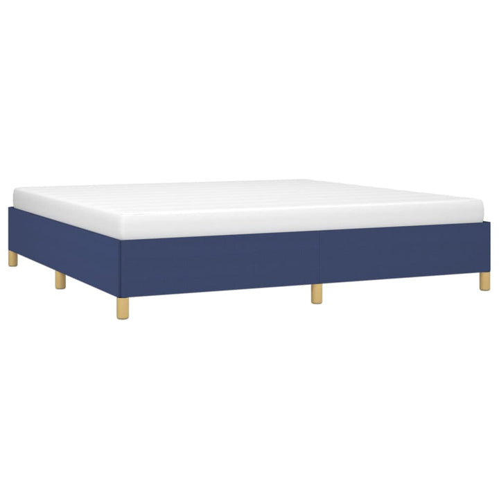 Bedframe stof blauw 200x200 cm