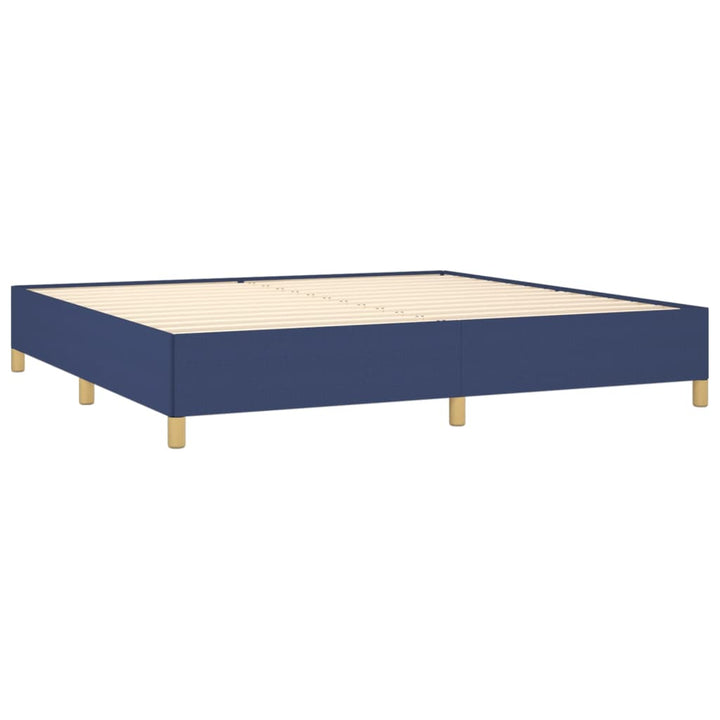 Bedframe stof blauw 200x200 cm