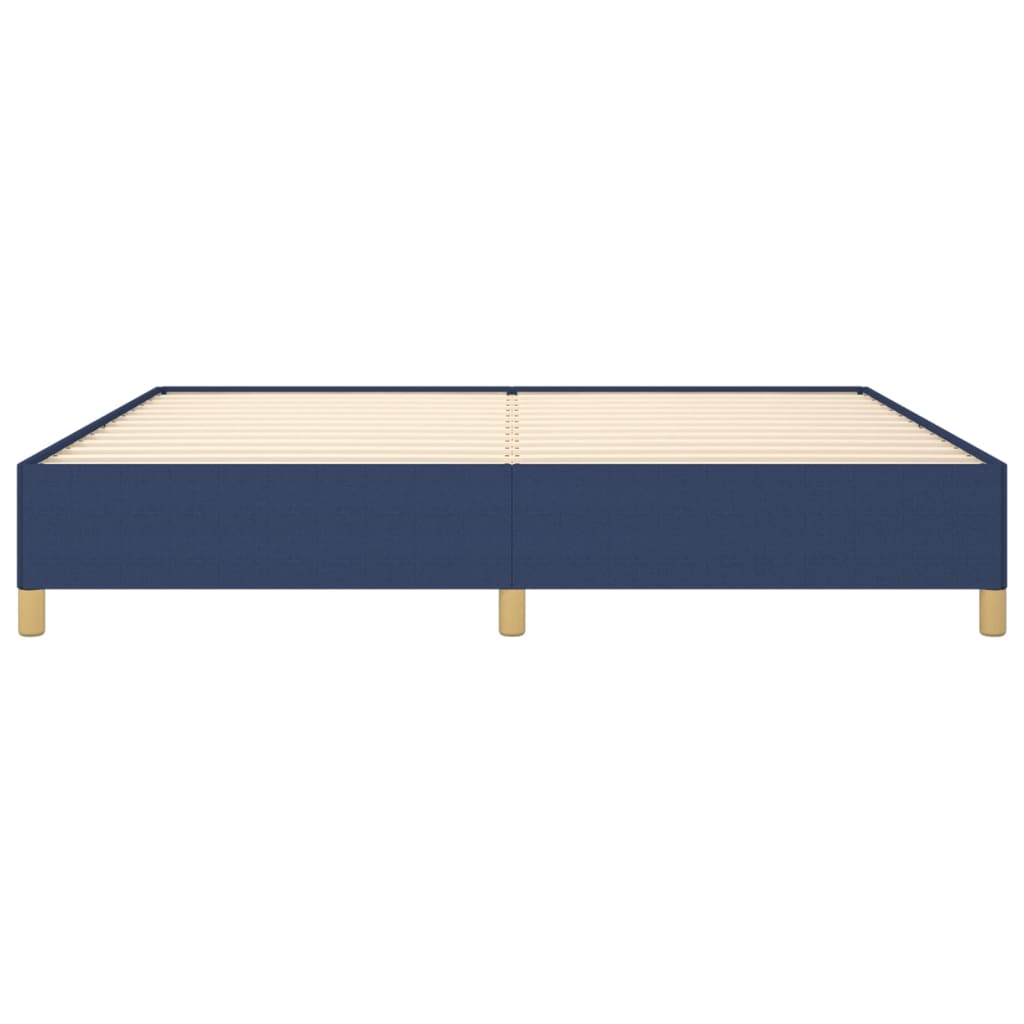 Bedframe stof blauw 200x200 cm