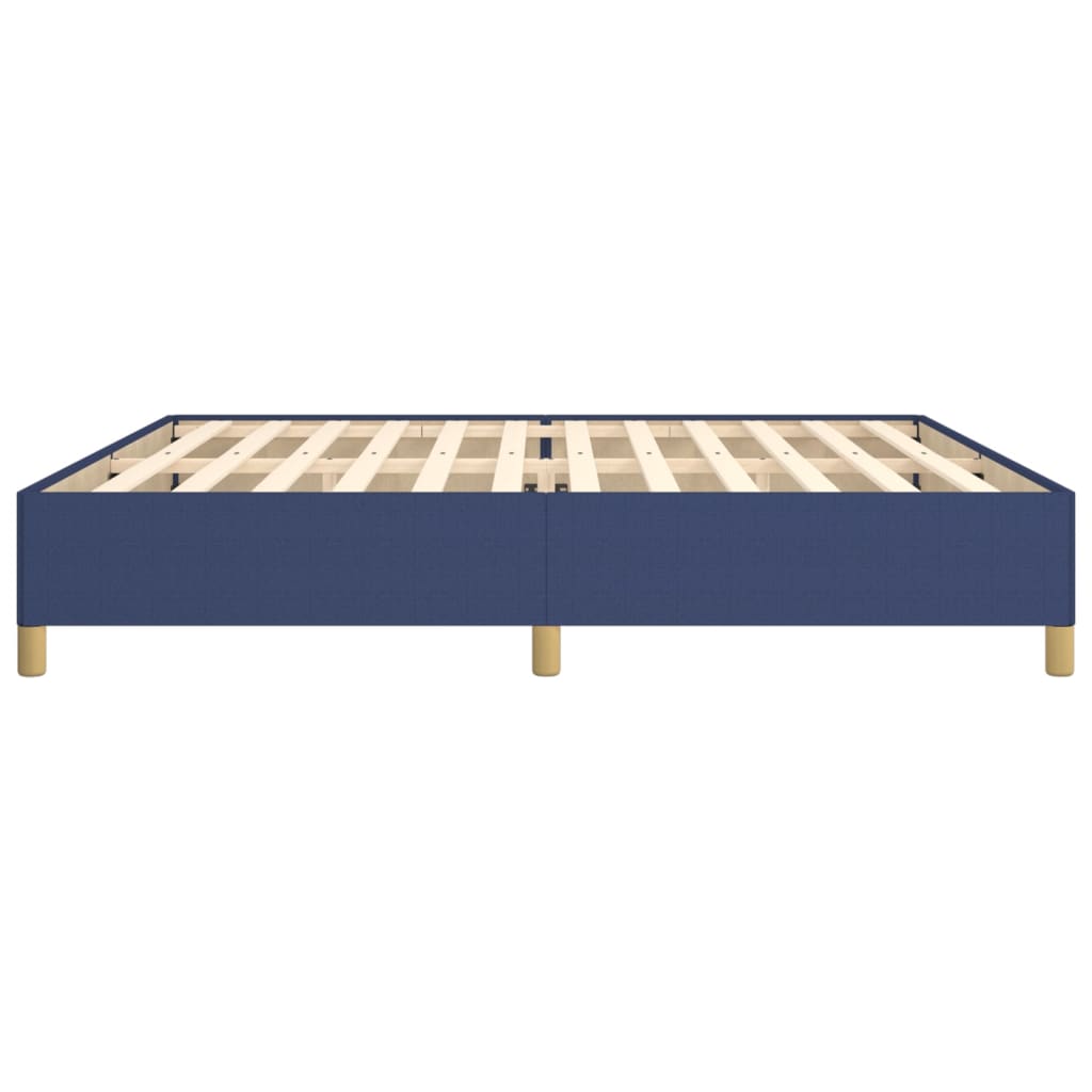 Bedframe stof blauw 200x200 cm