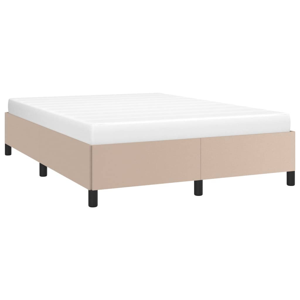 Bedframe kunstleer cappuccinokleurig 140x200 cm