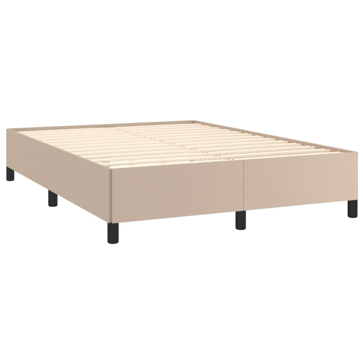 Bedframe kunstleer cappuccinokleurig 140x200 cm