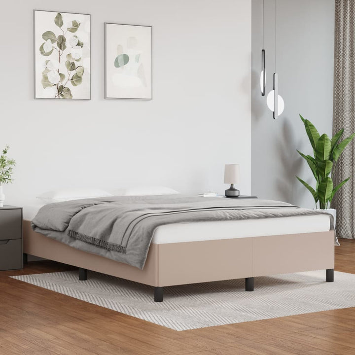 Bedframe kunstleer cappuccinokleurig 140x200 cm