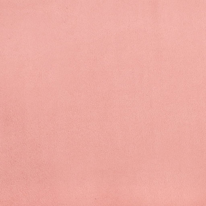 Bedframe met hoofdeinde fluweel roze 80x200 cm