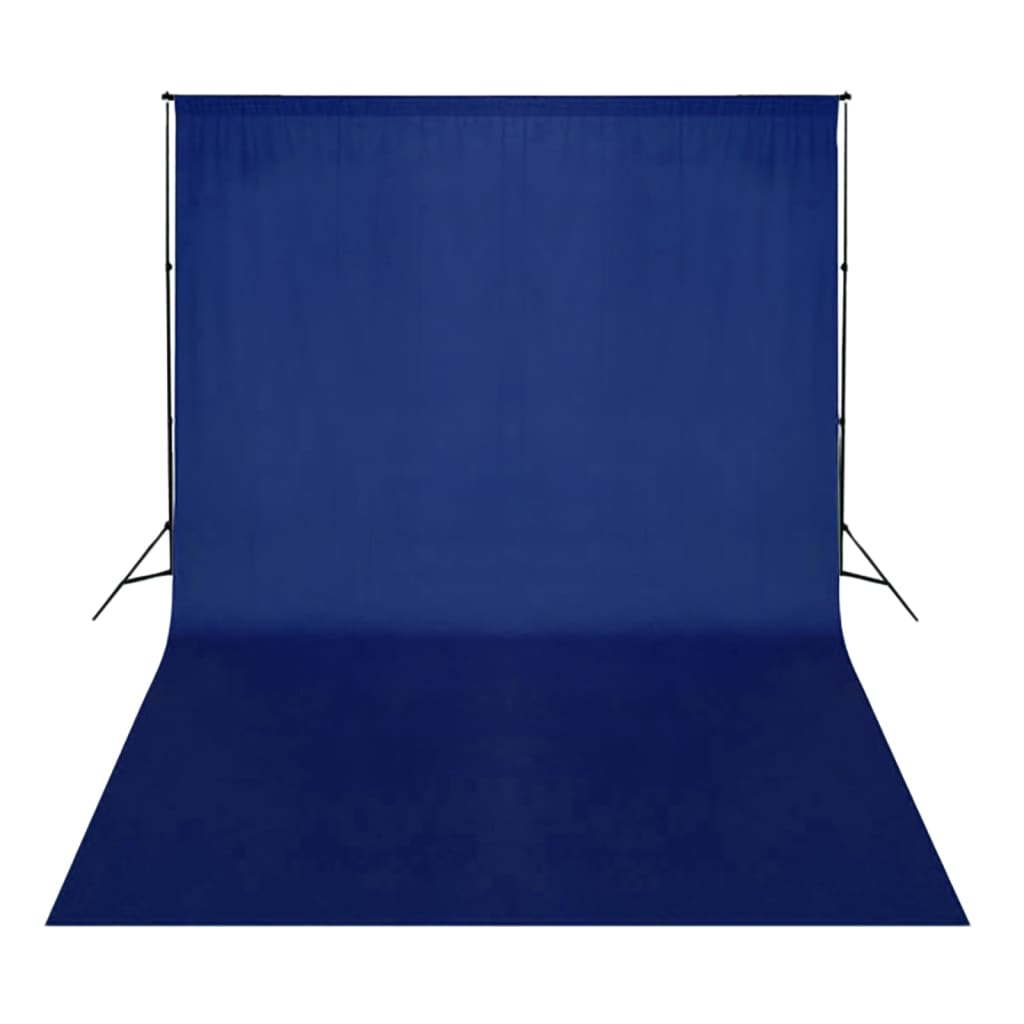 Achtergrond chromakey 500x300 cm katoen blauw