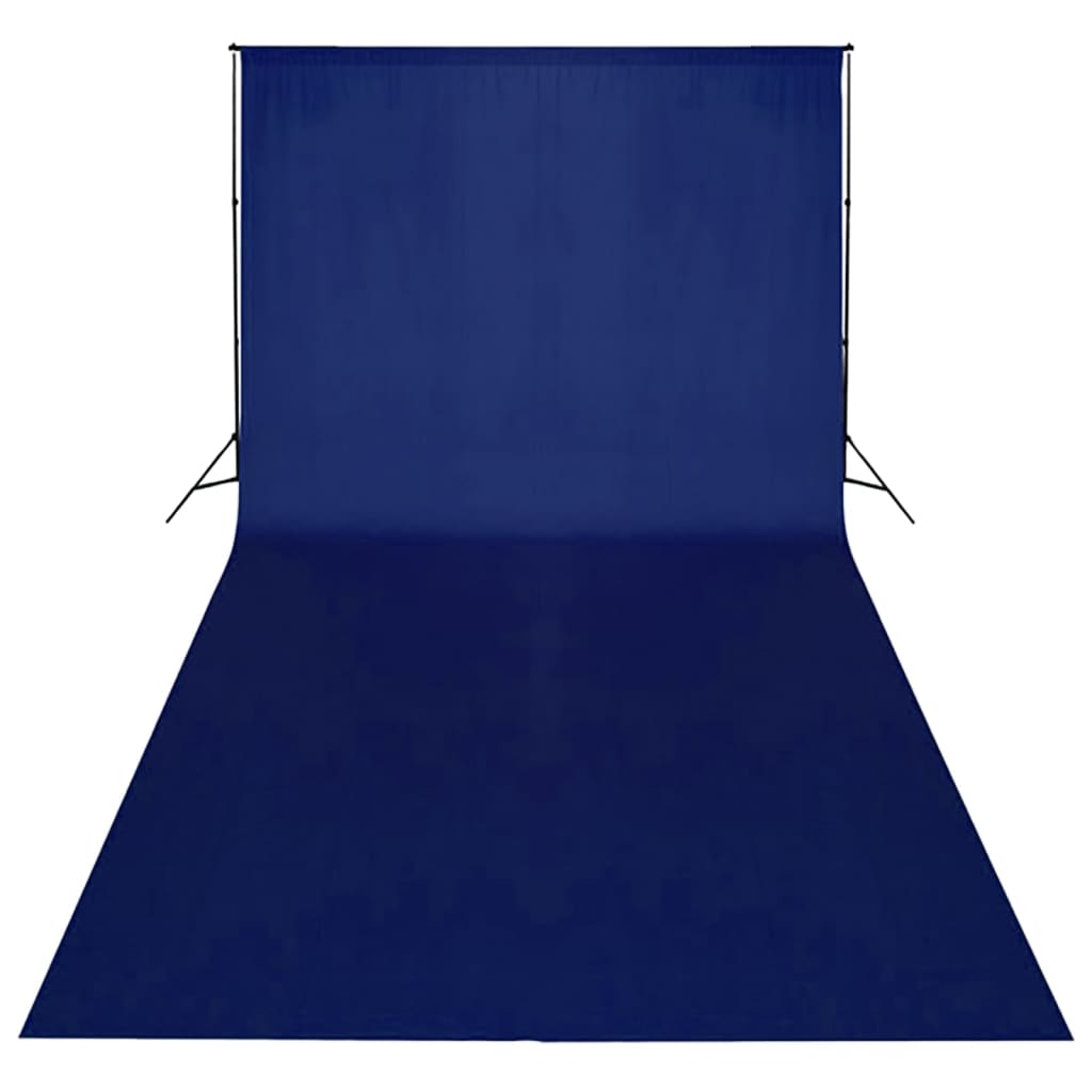 Achtergrond chromakey 600x300 cm katoen blauw