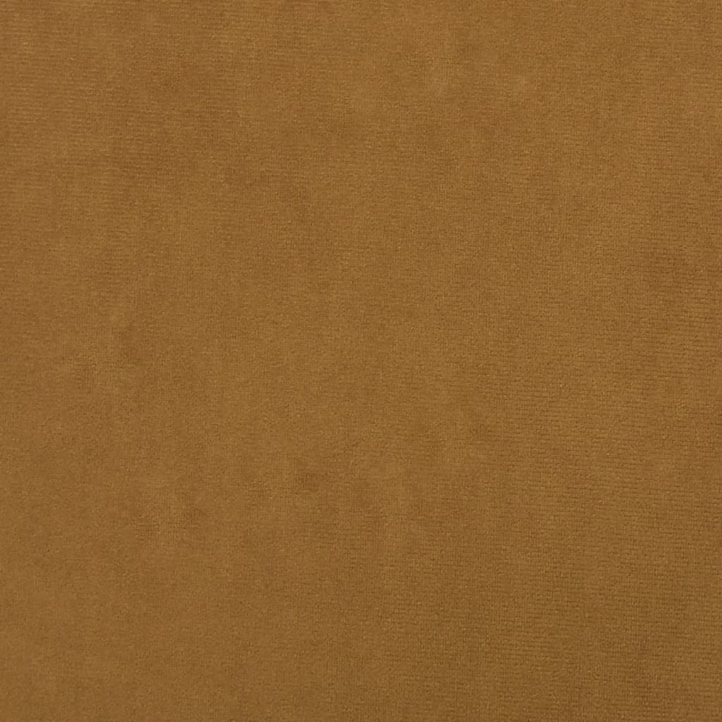 Bankje 70x35x41 cm fluweel bruin