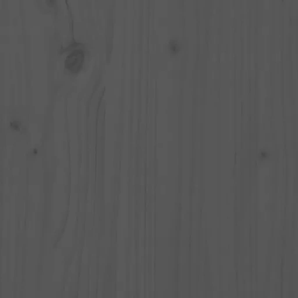Dressoir 100x35x74 cm massief grenenhout grijs