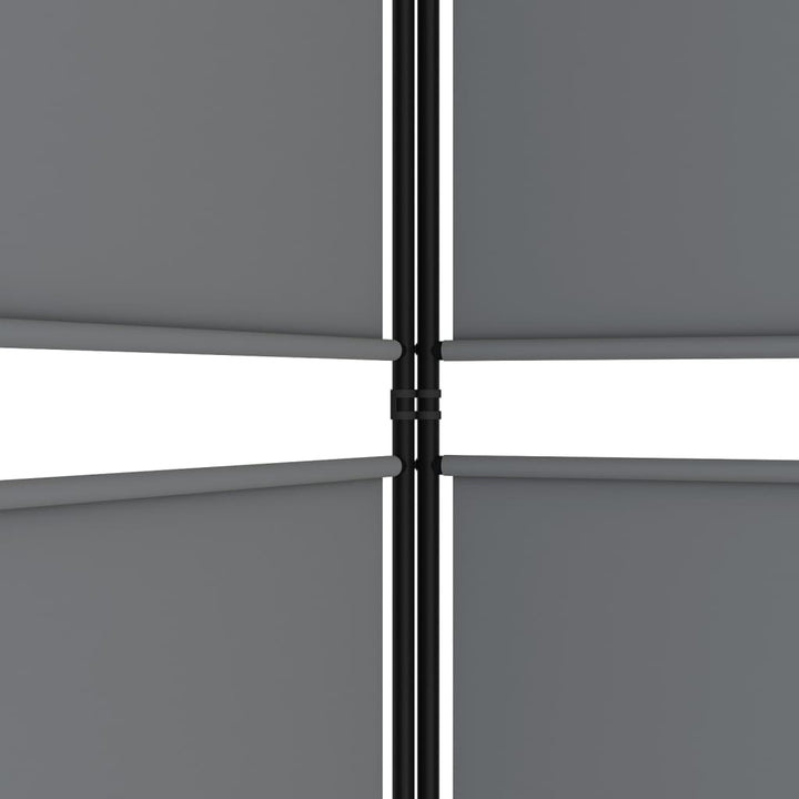 Kamerscherm met 5 panelen 250x180 cm antracietkleurig