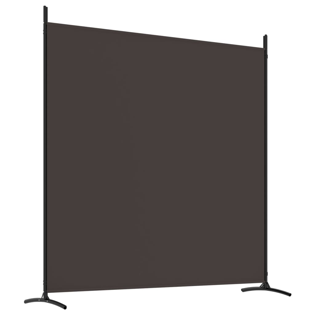 vidaXL Kamerscherm met 4 panelen 698x180 cm stof bruin