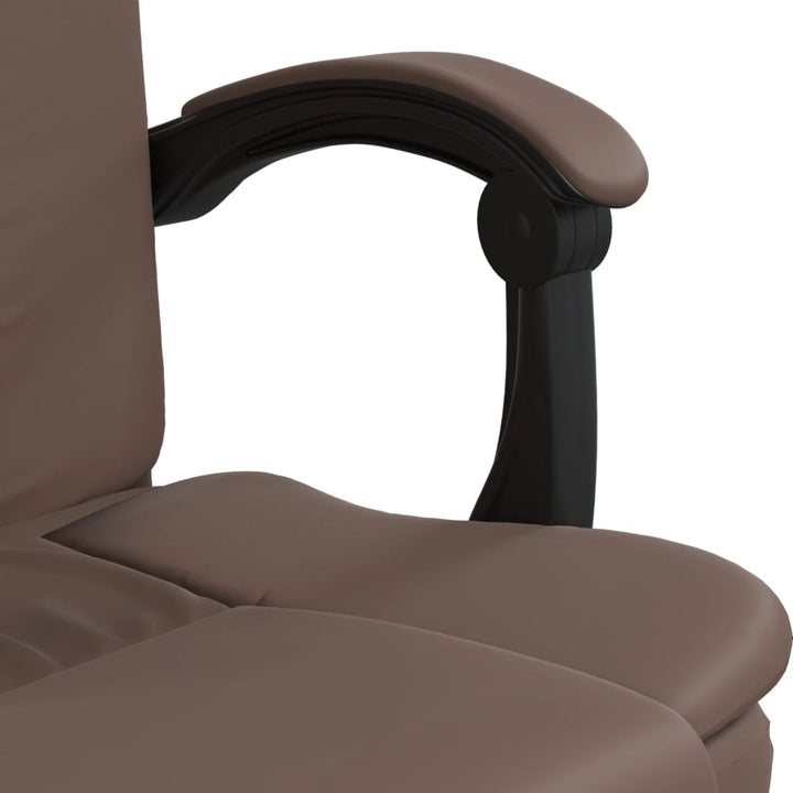 Kantoorstoel verstelbaar kunstleer bruin