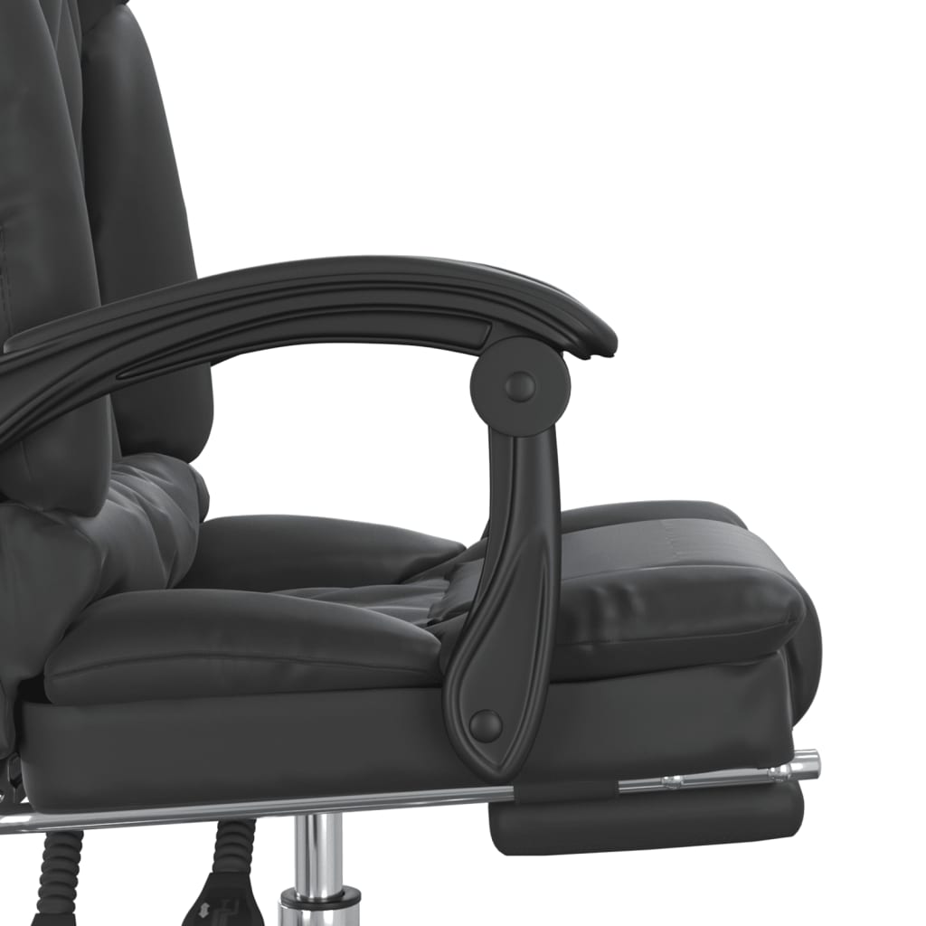 Kantoorstoel massage verstelbaar kunstleer zwart