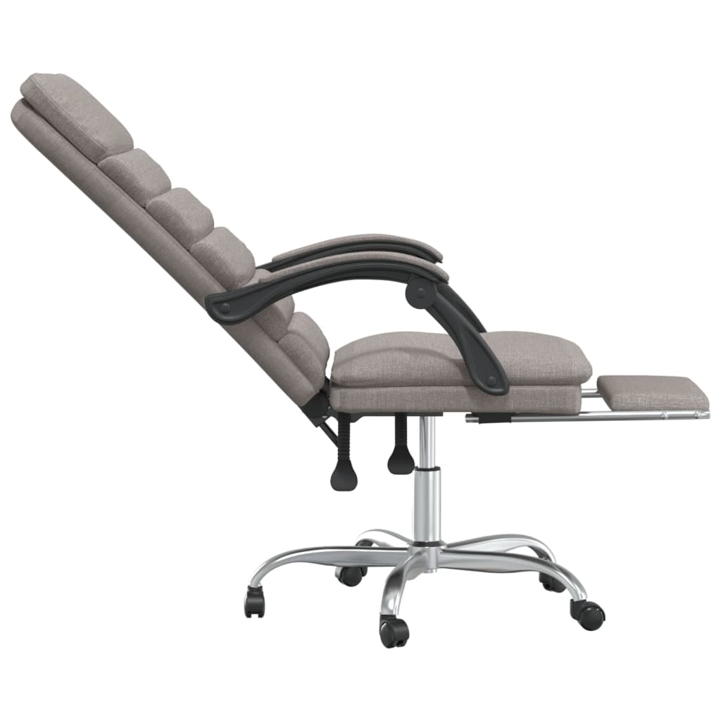 Kantoorstoel massage verstelbaar stof taupe