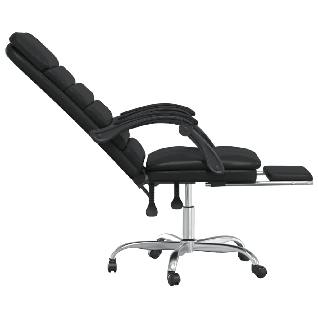 Kantoorstoel massage verstelbaar kunstleer zwart