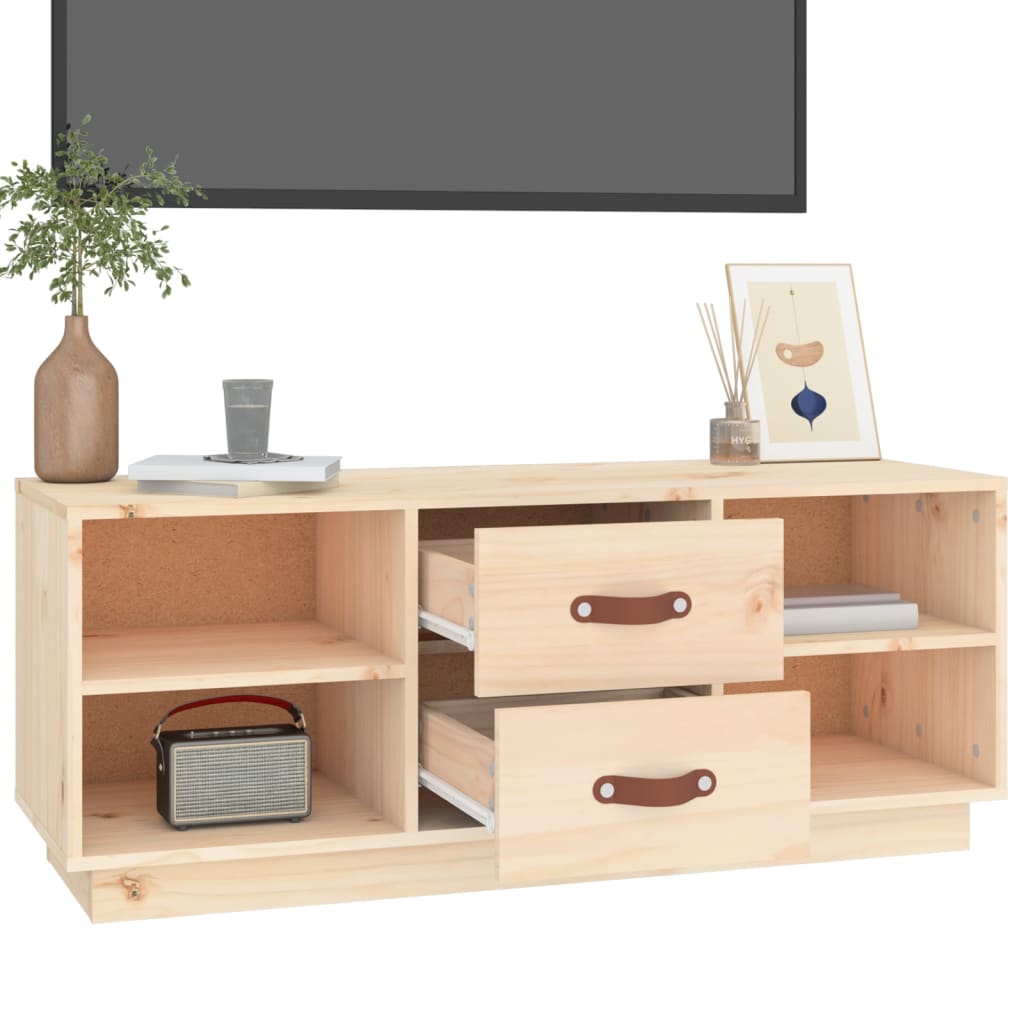 Tv-meubel 100x34x40 cm massief grenenhout