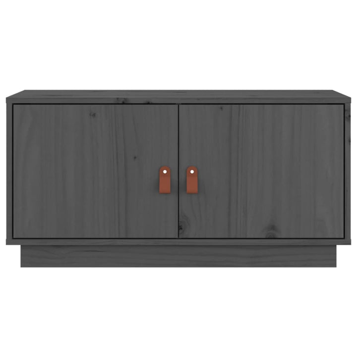 Tv-meubel 80x34x40 cm massief grenenhout grijs