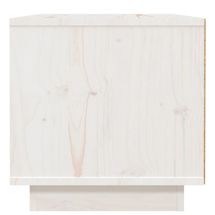Nachtkastje 40x34x35 cm massief grenenhout wit