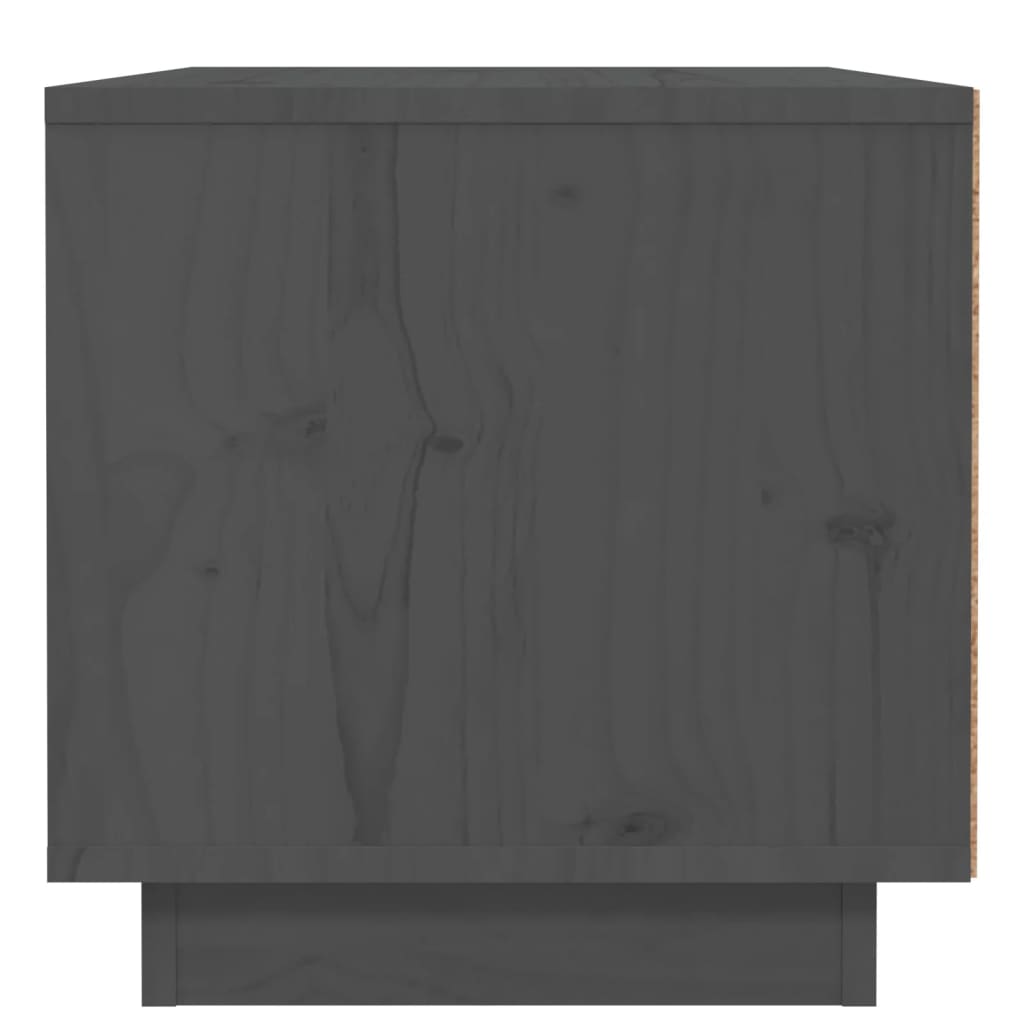 Nachtkastje 40x34x35 cm massief grenenhout grijs