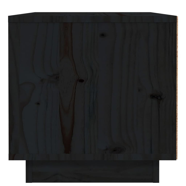 Nachtkastje 40x34x35 cm massief grenenhout zwart