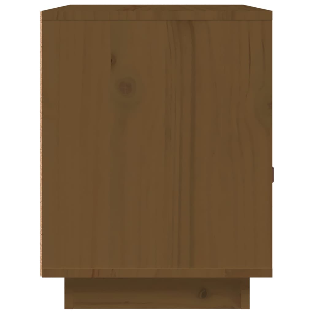 Nachtkastje 40x34x45 cm massief grenenhout honingbruin