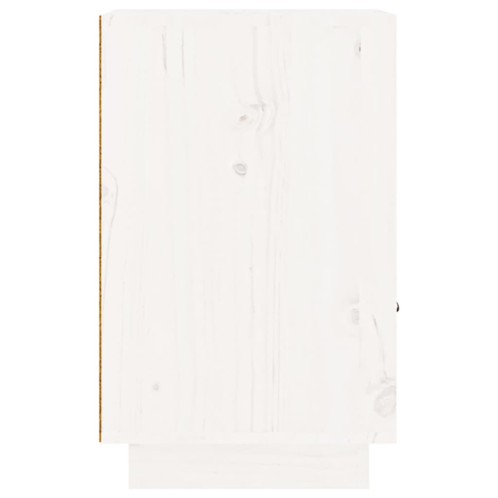 Nachtkastjes 2 st 40x34x55 cm massief grenenhout wit