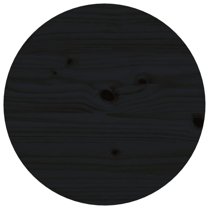 Salontafel ø˜ 55x60 cm massief grenenhout zwart