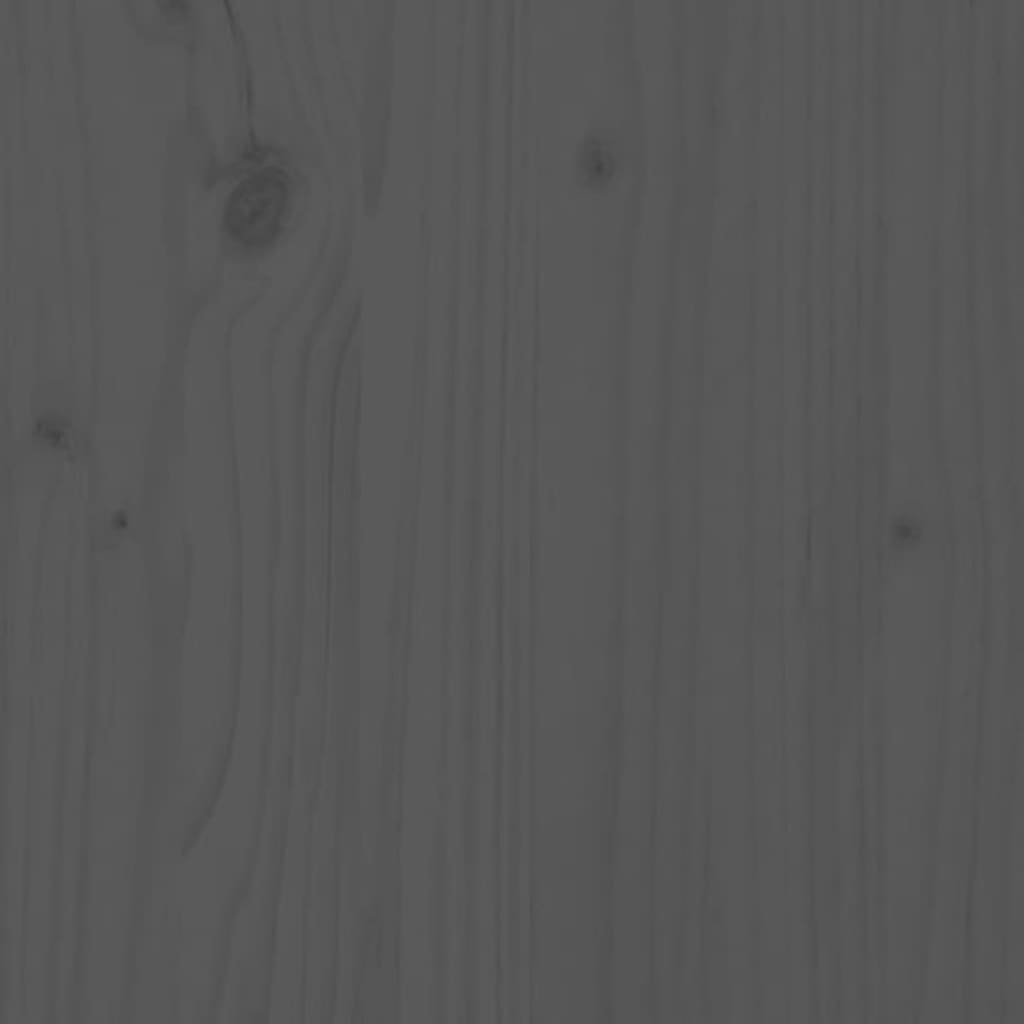 3-delige Barset massief grenenhout grijs