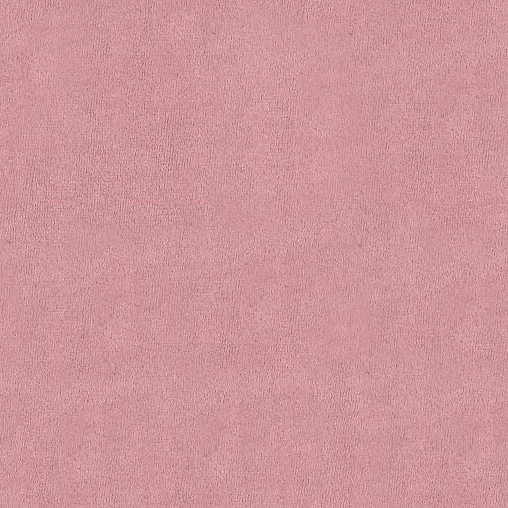 Bankje 81,5x41x49 cm fluweel roze