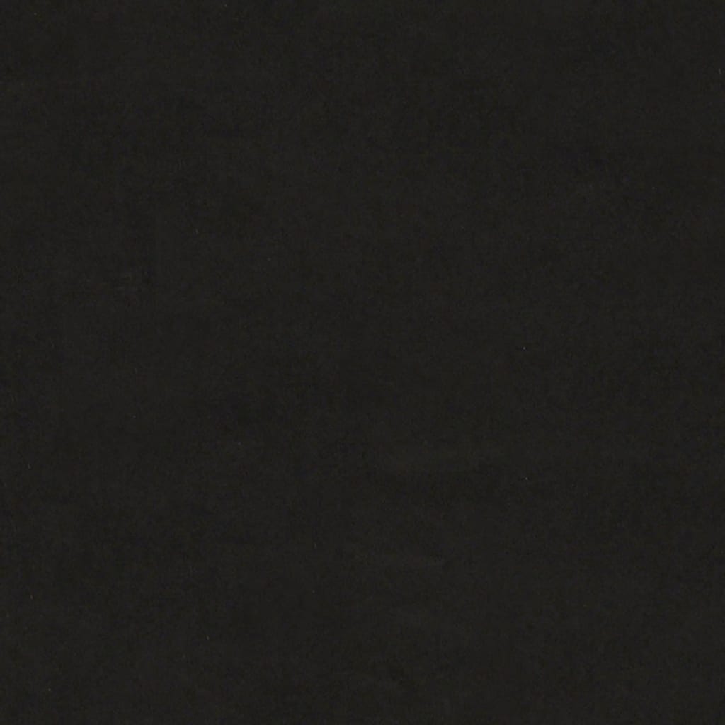 Bankje 110x45x60 cm fluweel zwart