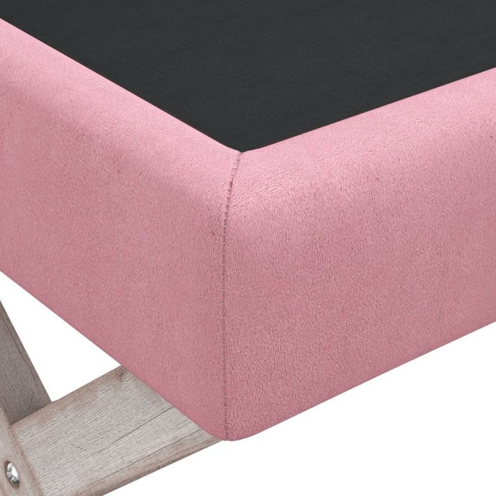 Opbergkruk 110x45x49 cm fluweel roze
