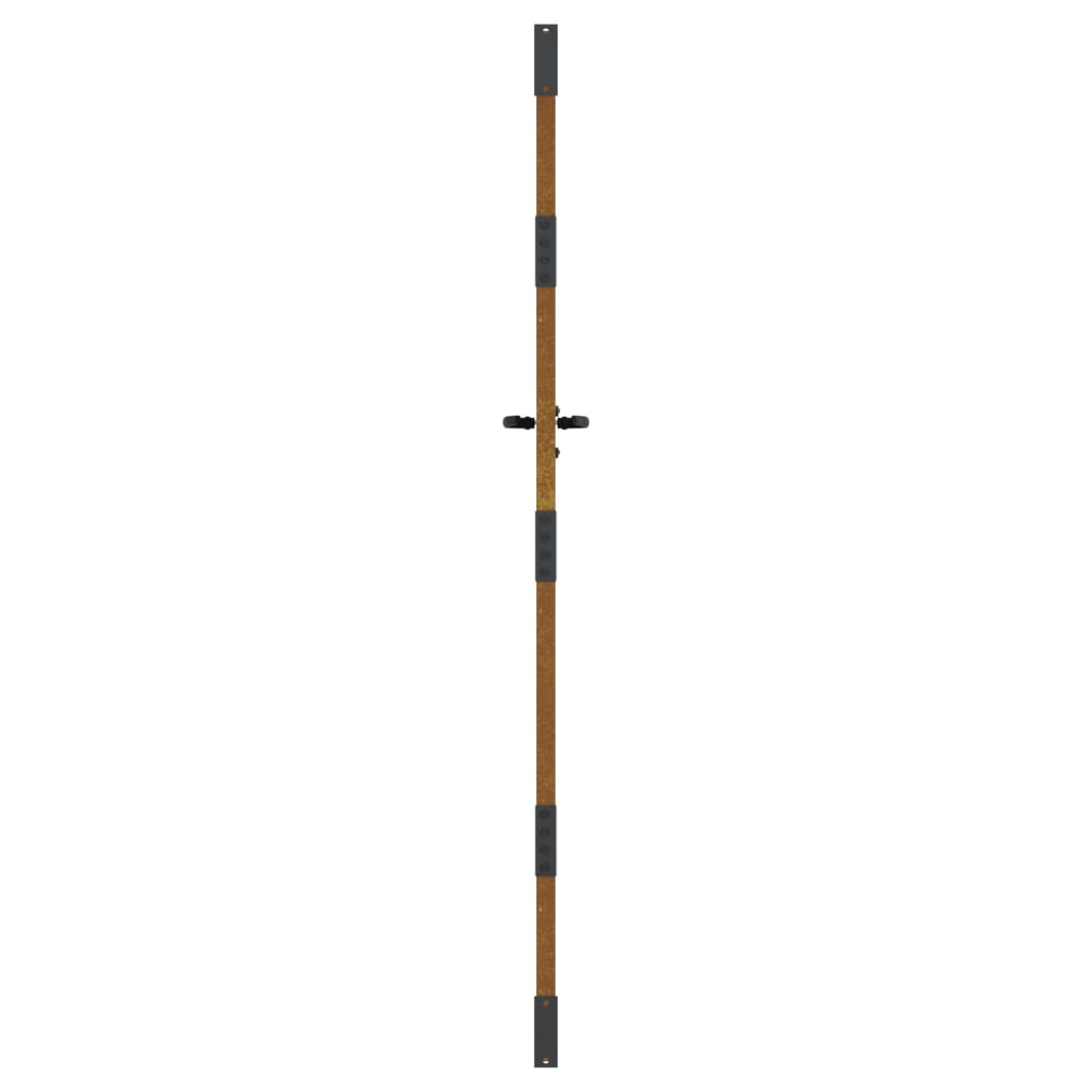 Poort 85x200 cm bamboe-ontwerp cortenstaal