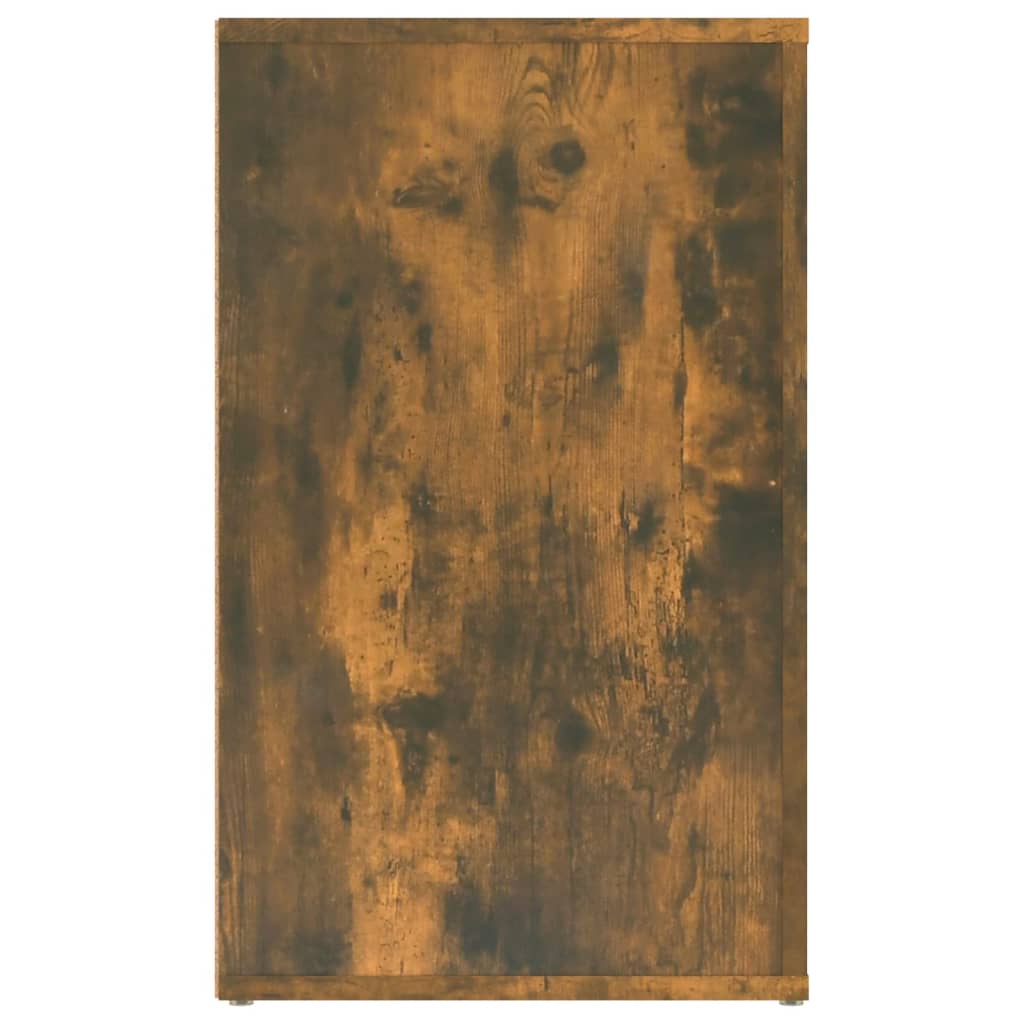 Nachtkastje 50x36x60 cm bewerkt hout gerookt eikenkleurig