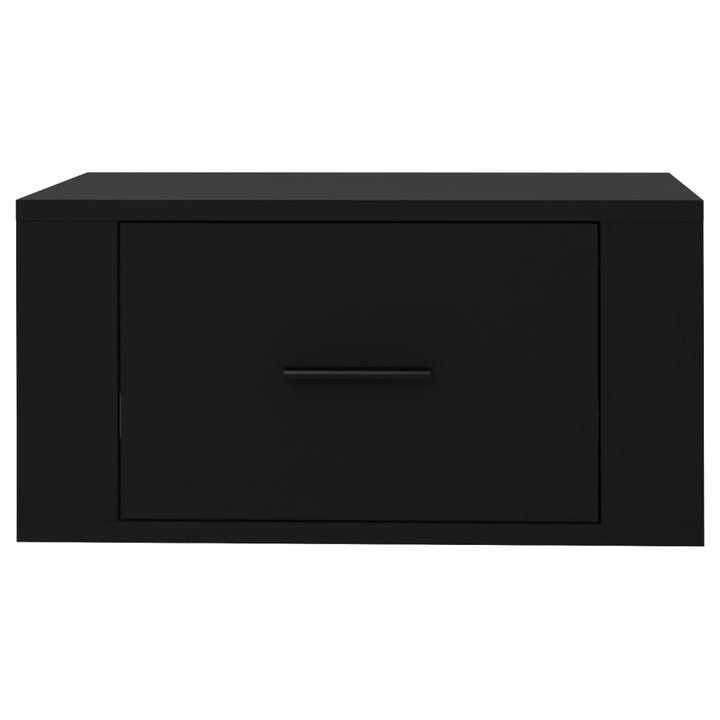 Nachtkastje wandgemonteerd 50x36x25 cm zwart