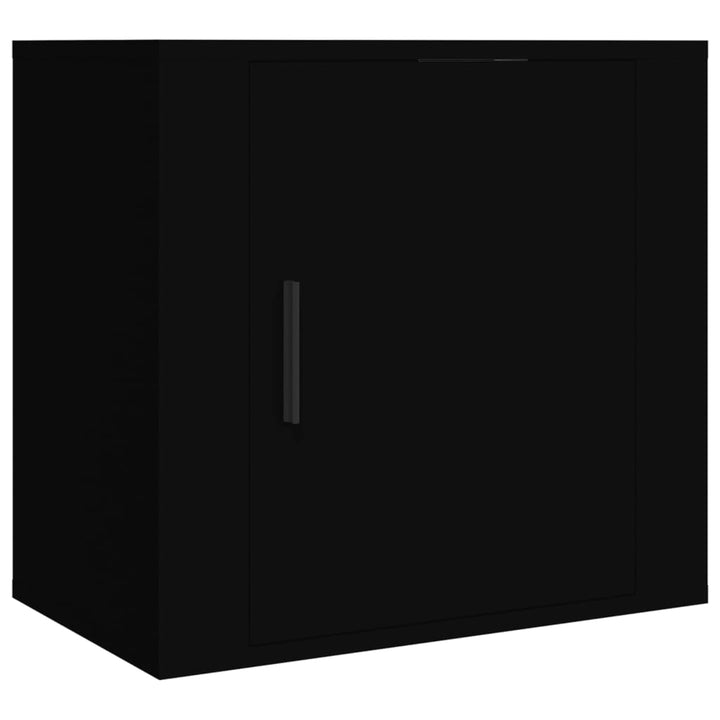 Nachtkastje wandgemonteerd 50x30x47 cm zwart