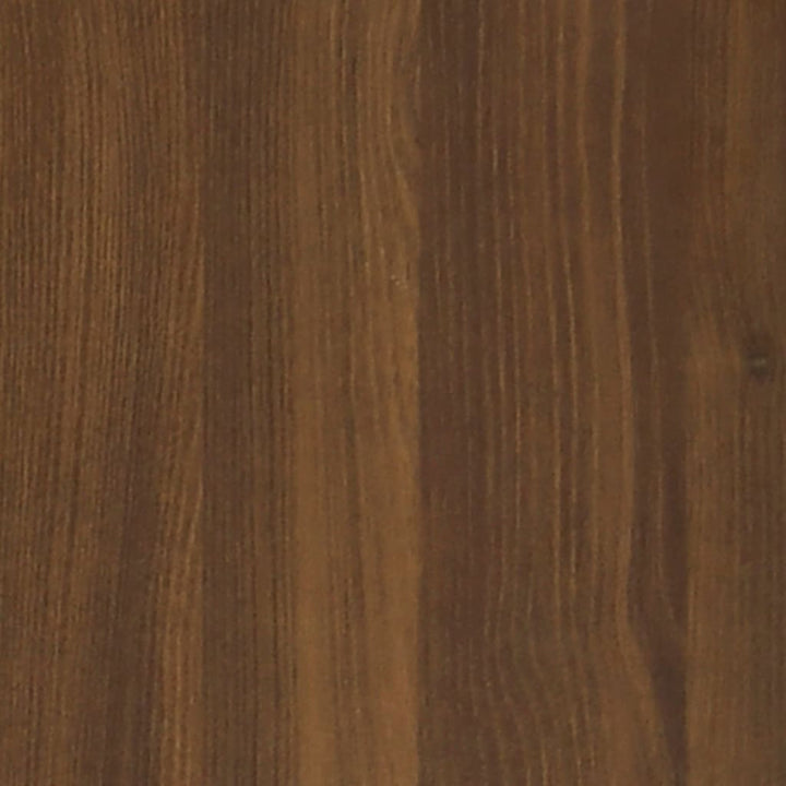 Schoenenrek 75x35x45 cm bewerkt hout bruineikenkleurig