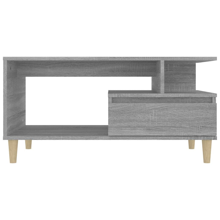 Salontafel 90x49x45 cm bewerkt hout grijs sonoma