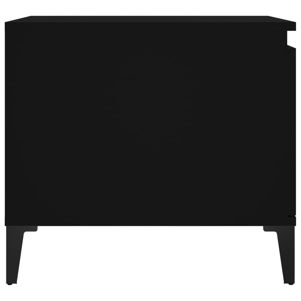 Salontafel 100x50x45 cm bewerkt hout zwart