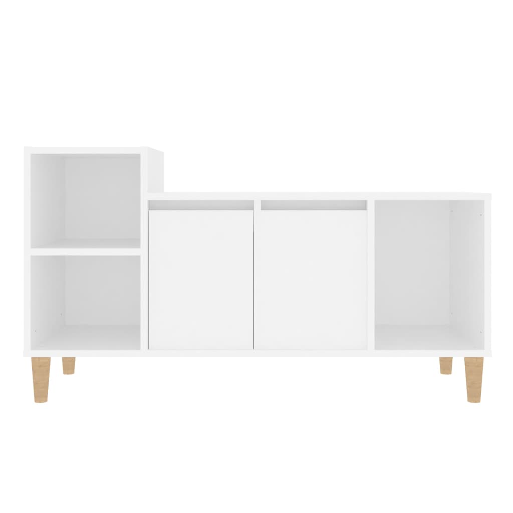 Tv-meubel 100x35x55 cm bewerkt hout wit