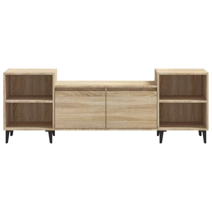 Tv-meubel 160x35x55 cm bewerkt hout sonoma eikenkleurig